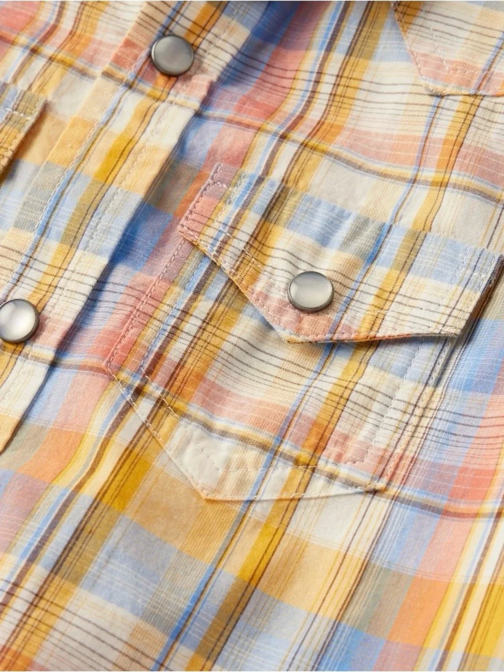 Gymboree Boys ‘Country Trail’ Blue and Yellow Plaid Short Set Size 7